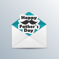 Happy Father Day Poster Card Vector Illustration N8