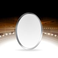 Tech abstract background with metallic ellipse