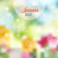 Summer Sunny background of flowers