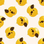 Animal duck icon 10 seamless pattern