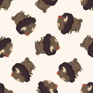 Animal cattle icon 10 seamless pattern