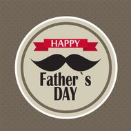 Happy Father`s Day Poster Card Vector Illustration N4