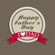 Happy Father`s Day Poster Card Vector Illustration N7