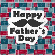 Happy Father`s Day Poster Card Vector Illustration N16