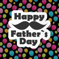 Happy Father`s Day Poster Card Vector Illustration N17