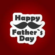 Happy Father`s Day Poster Card Vector Illustration N19