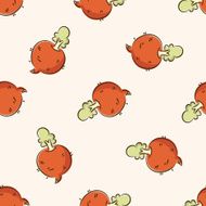 vegetable icon 10 seamless pattern N3