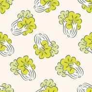 vegetable Spinach icon 10 seamless pattern