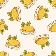 fast food icon 10 seamless pattern N2