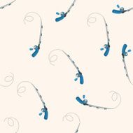 Fishing rods seamless pattern