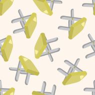 fishing chair seamless pattern