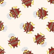 Carnival Dancer seamless pattern N5