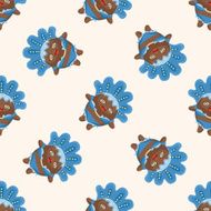 Carnival Dancer seamless pattern N8