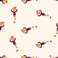 Office workers seamless pattern N3