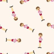 Office workers seamless pattern N4