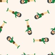 Office workers seamless pattern N5