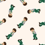 Office workers seamless pattern N7