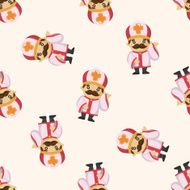 pastor and nun seamless pattern N2