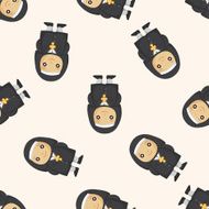 pastor and nun seamless pattern N5
