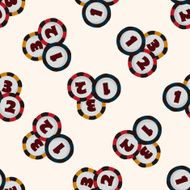 casino number ball seamless pattern
