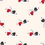 casino poker card seamless pattern