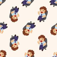 Office workers seamless pattern N10