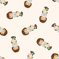 Office workers seamless pattern N13