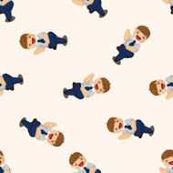Office workers seamless pattern N15