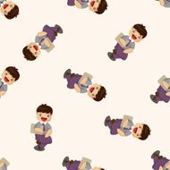 Office workers seamless pattern N17