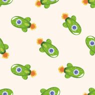 spaceship seamless pattern N3
