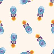 spaceship seamless pattern N7