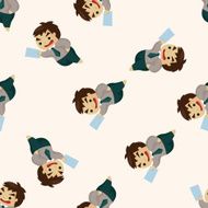 Office workers seamless pattern N19