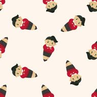Office workers seamless pattern N22