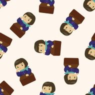 Office workers seamless pattern N23
