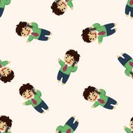 Office workers seamless pattern N24
