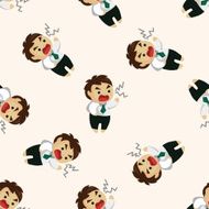 Office workers seamless pattern N26