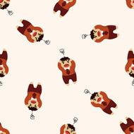 Office workers seamless pattern N27