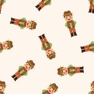 Cowboy seamless pattern N9