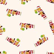 santa claus seamless pattern N2