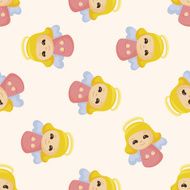 angel seamless pattern