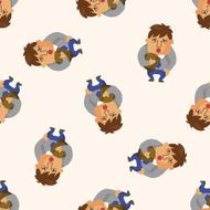 Office workers seamless pattern N29
