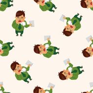 Office workers seamless pattern N32