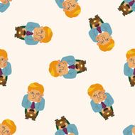 Office workers seamless pattern N35