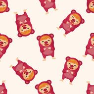 party cartoon costume seamless pattern