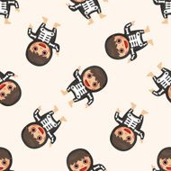 party cartoon costume seamless pattern N5