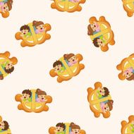 Amusement park facilities seamless pattern N2