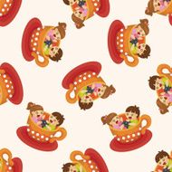 Amusement park facilities seamless pattern N4