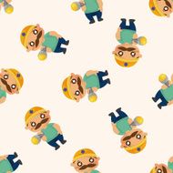 worker seamless pattern N3