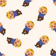 worker seamless pattern N4