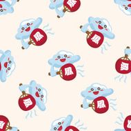 weather cloudy day seamless pattern